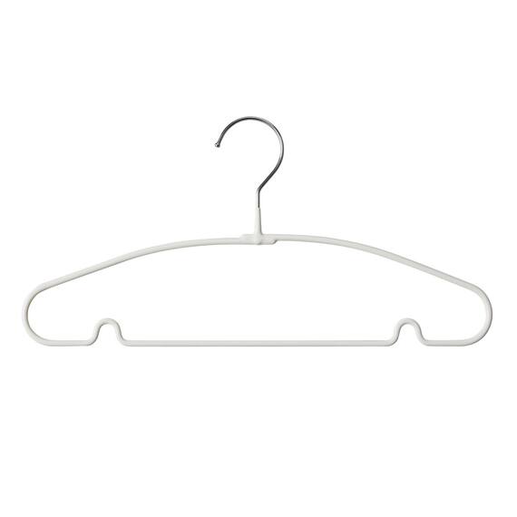すべりにくいハンガー Mサイズ(幅38cm ホワイト) 20本セット 8枚目画像