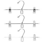 連結できるすべりにくいスカート・スラックスハンガー(ホワイト ) 24本セット 2枚目画像