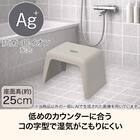 通気性が良い 抗菌風呂いす 高さ25cm(MO RF01) 2枚目画像