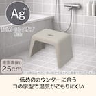 通気性が良い 抗菌風呂いす 高さ25cm(MO RF01) 2枚目画像