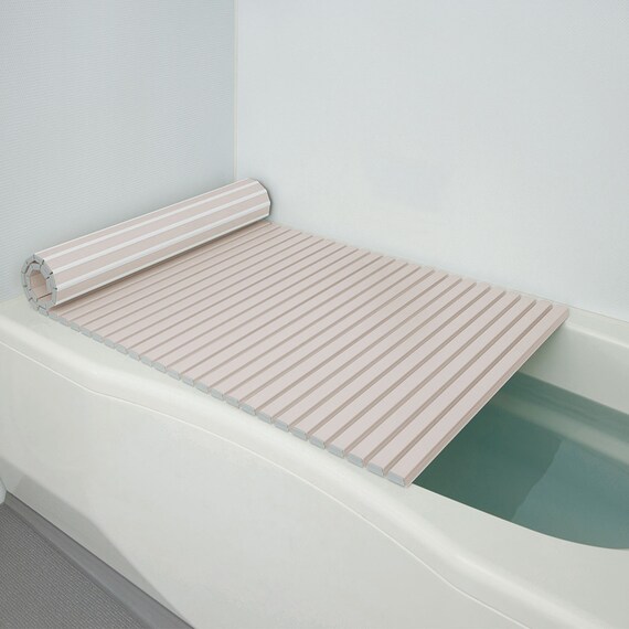 防カビ加工・抗菌・日本製・モカカラーのシャッター風呂ふた 70×110cm用(MO) 2枚目画像