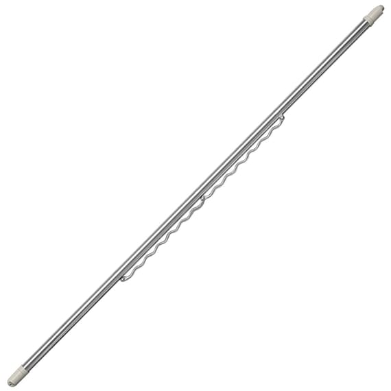 ステンレス巻き伸縮物干し竿(ハンガー掛け付き 約1.4~2.5m MO BH2) 2枚目画像