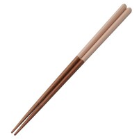 【デコホーム商品】手になじむ三角箸(23cm ピンク)
