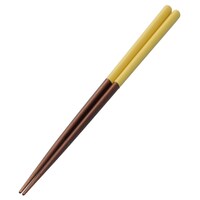 【デコホーム商品】手になじむ三角箸(23cm マスタード)