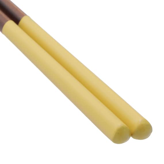 手になじむ三角箸(23cm マスタード) 4枚目画像