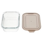 耐熱ガラス保存容器 650ml 長方形 3枚目画像