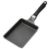 【デコホーム商品】ガス火 超軽量マーブルコートエッグパン(13×18cm MO KF372)