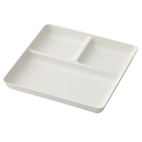 【デコホーム商品】撥水 角ランチプレート 大(ハンツヤWH)