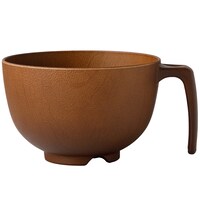 【デコホーム商品】汁椀(手付木彫 MBR)