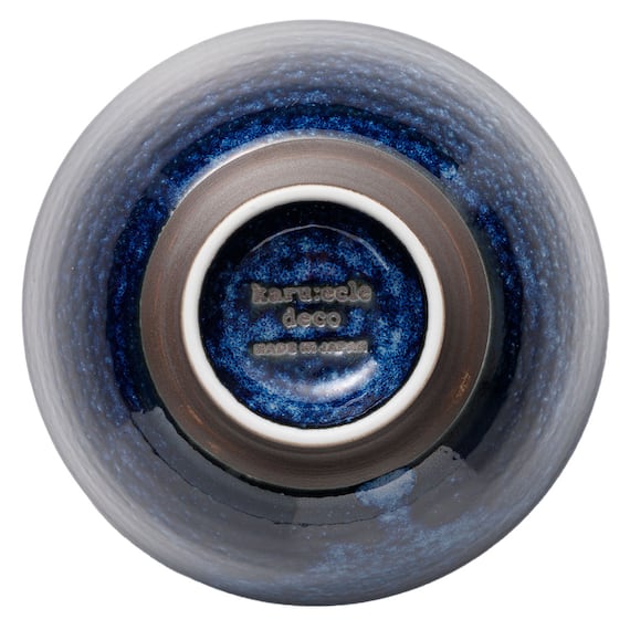 飯椀(中) カルエクレ・デコ 窯変紺錆巻き 9枚目画像