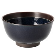【デコホーム商品】超軽量丼　カル：エクレ　デコ(窯変紺錆)