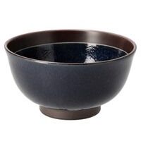 【デコホーム商品】超軽量丼　カル：エクレ　デコ(窯変紺錆)