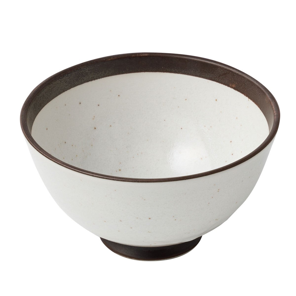 超軽量飯椀 中 カル：エクレ デコ 錆(白唐津) | ニトリネット【公式