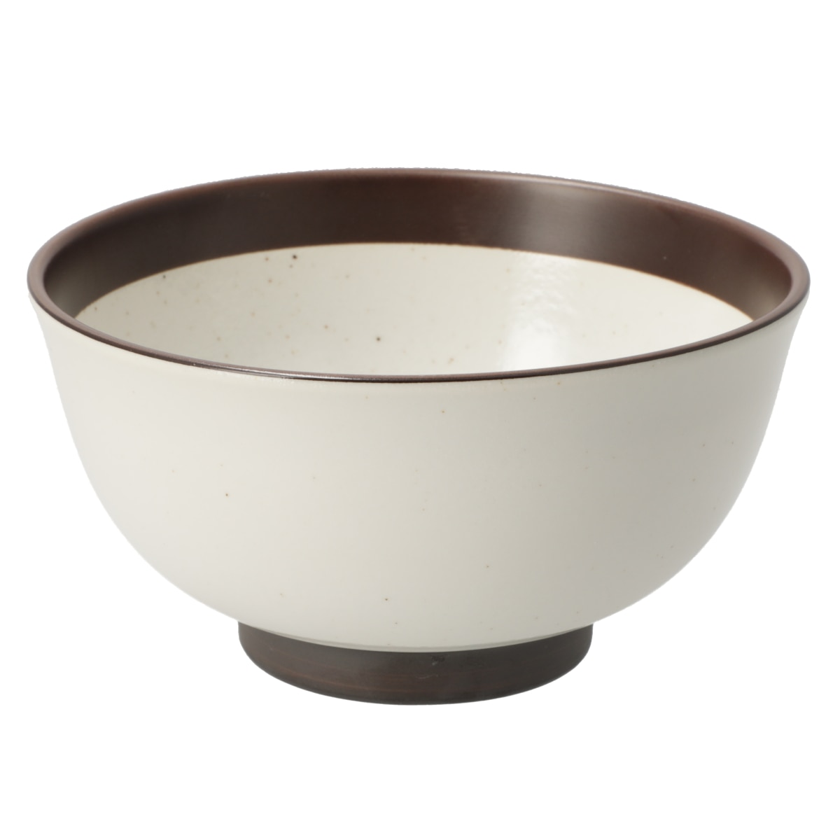【デコホーム商品】超軽量丼　カル：エクレ　デコ(白唐津錆)