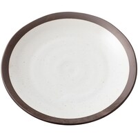 【デコホーム商品】超軽量大皿　カル：エクレ　デコ　錆(白唐津)