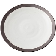 超軽量特大皿 カル:エクレ デコ 錆(白唐津)【期間限定価格:12/12~1/12まで】