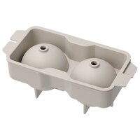 氷が取り出しやすいシリコーン丸型アイストレー(モカ)