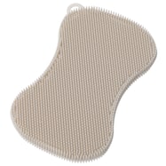 洗うものの素材を選ばずに使用できるシリコーンたわし(モカ GA079)