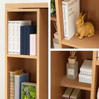 Wスライド本棚(L BS004 LBR) 3枚目画像