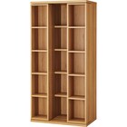 Wスライド本棚(L BS004 LBR) 4枚目画像