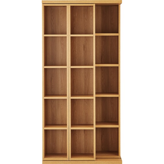 Wスライド本棚(L BS004 LBR) 6枚目画像