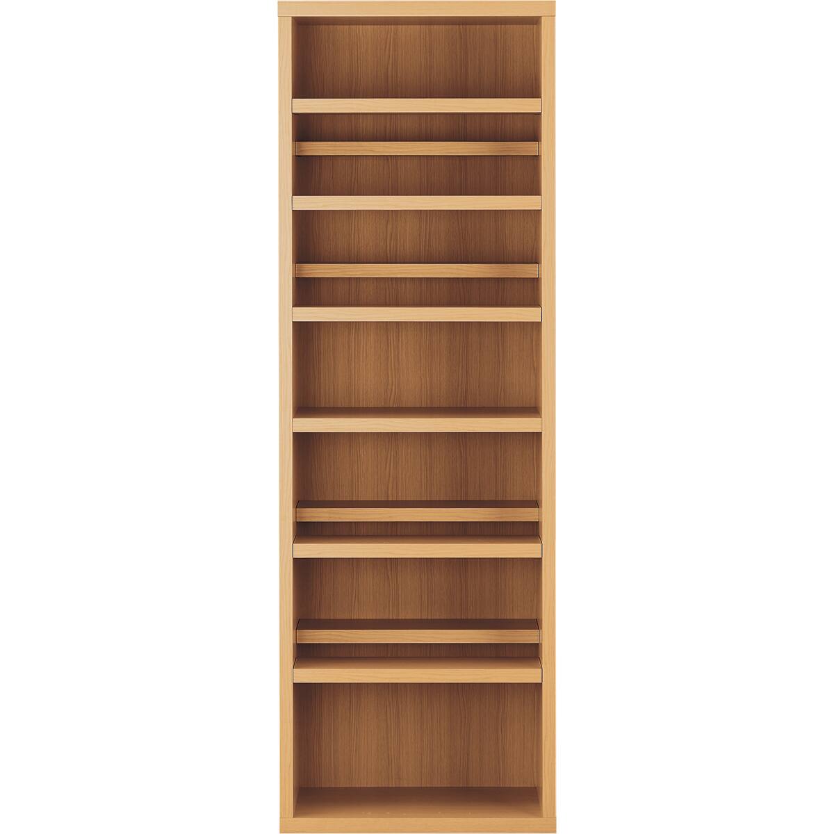 セミオーダーオープン本棚(BS006-w54 LBR) | ニトリネット【公式