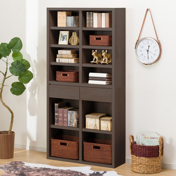 オープン本棚(カゼラ90 DBR) 1枚目画像