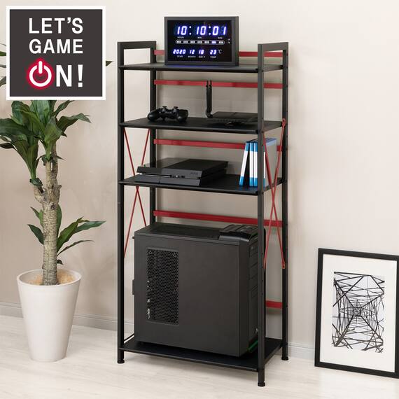 ゲーミングシェルフ(ウィン60 BK/RE) 1枚目画像