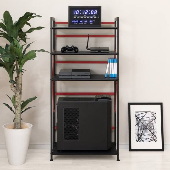 ゲーミングシェルフ(ウィン60 BK/RE) 2枚目画像