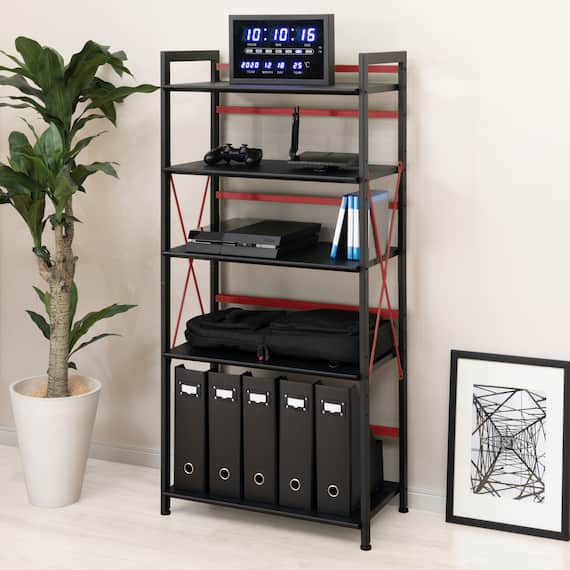 ゲーミングシェルフ(ウィン60 BK/RE) 3枚目画像