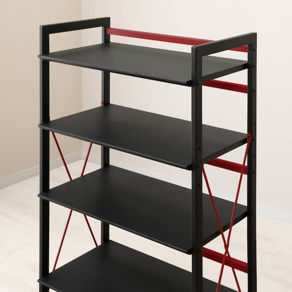 ゲーミングシェルフ(ウィン60 BK/RE) 12枚目画像