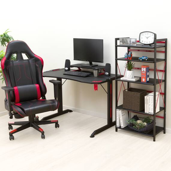 ゲーミングシェルフ(ウィン60 BK/RE) 19枚目画像