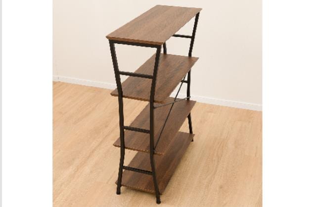 年末特別セールM♦自社配送限定　美品 無垢ナチュラル　キュリオケース　飾り棚 キュリオケース「フルール55 WH」幅55cm リンデン材ホワイトウォッシュ