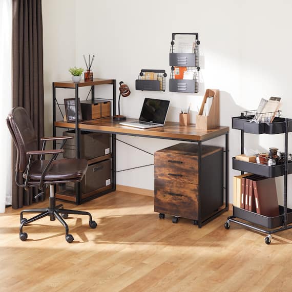 デスク(ステインSN01-120 BR) 10枚目画像