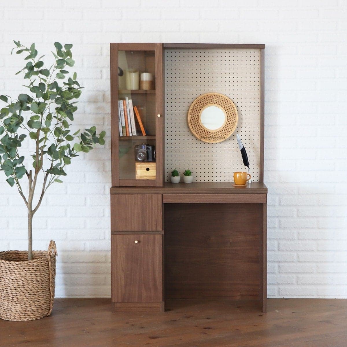 J2241 NITORI ニトリ BOOKCASE AKEBI 2 100 アケビシリーズ 木枠扉 扉