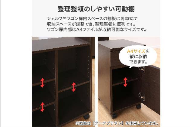 ニトリ NITORI デスクセット YNF-11L ダークブラウン ﾃﾞｽｸｾｯﾄ ﾄﾘﾌﾟﾛ 119 MBR | ニトリネット【公式】 家具・インテリア通販