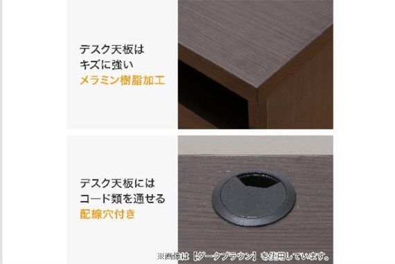 ﾃﾞｽｸｾｯﾄ ﾄﾘﾌﾟﾛ 119 DBR | ニトリネット【公式】 家具・インテリア通販