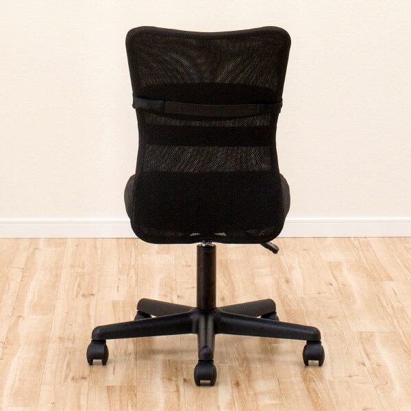 デスクチェアセット(デスク ZK001 95 LBR/オフィスチェア OC001 BK