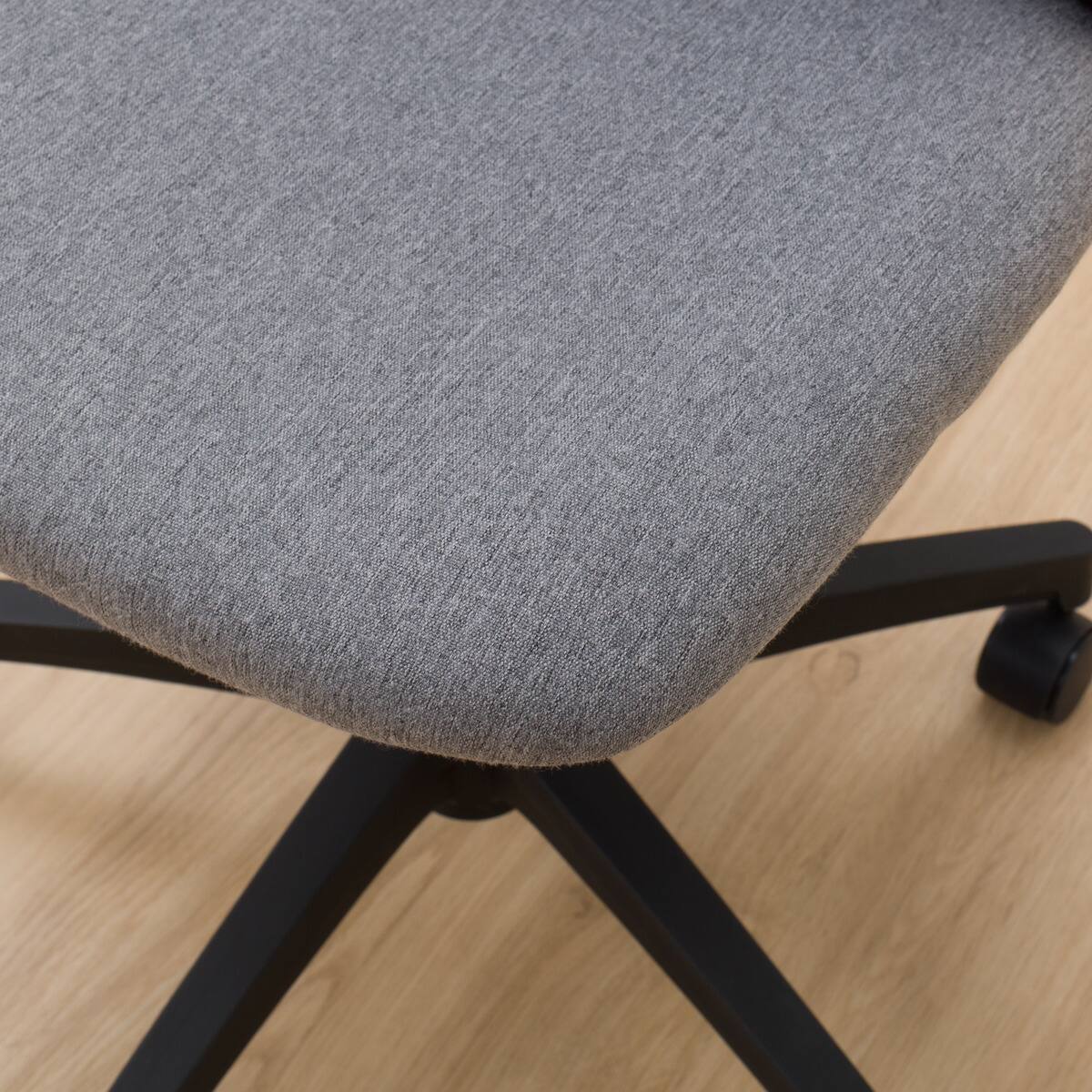 デスクチェアセット(デスク ZK001 95 LBR/ワークチェア シン BK