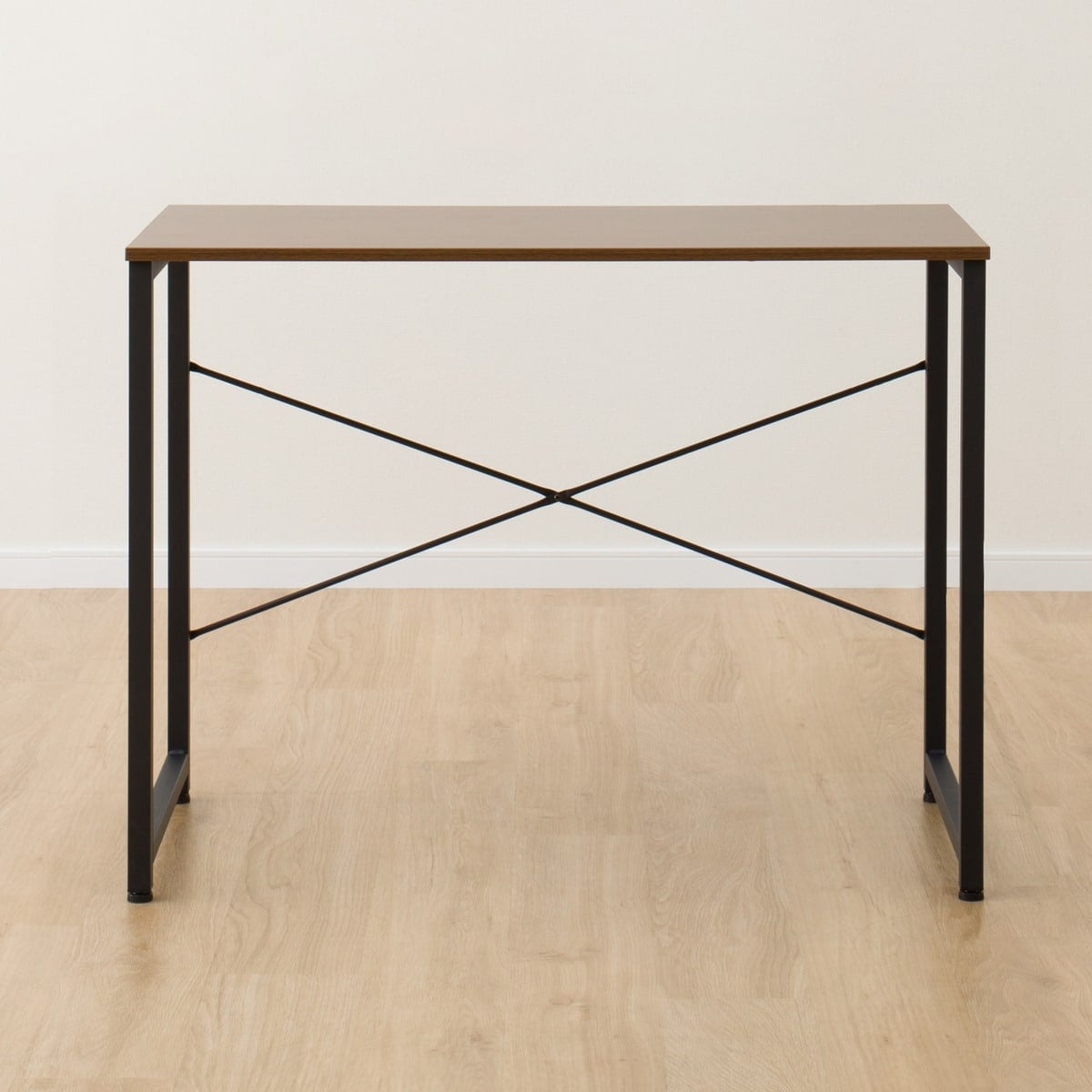 デスクチェアセット(デスク ZK001 95 MBR/オフィスチェア OC001 BK