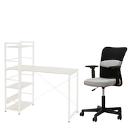 デスクチェアセット(システムデスク ZK002 110/オフィスチェア OC001/OC931)