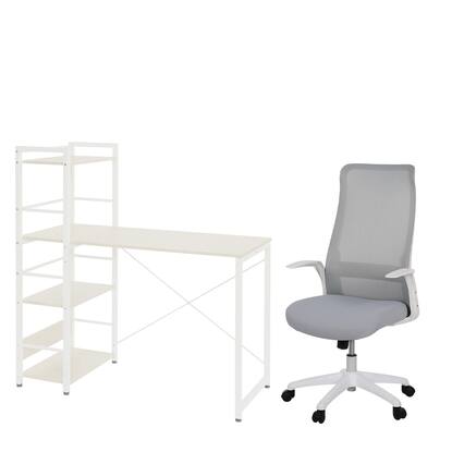 デスクチェアセット(システムデスク ZK002 110/オフィスチェア OC105  