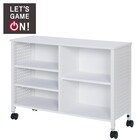 ゲーミングシェルフワゴン(GM012 WH) 1枚目画像