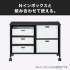 ゲーミングシェルフワゴン(GM012 WH) 4枚目画像