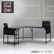 ゲーミングL型コーナーデスク(GM003 160)【期間限定価格:11/26~1/5まで】