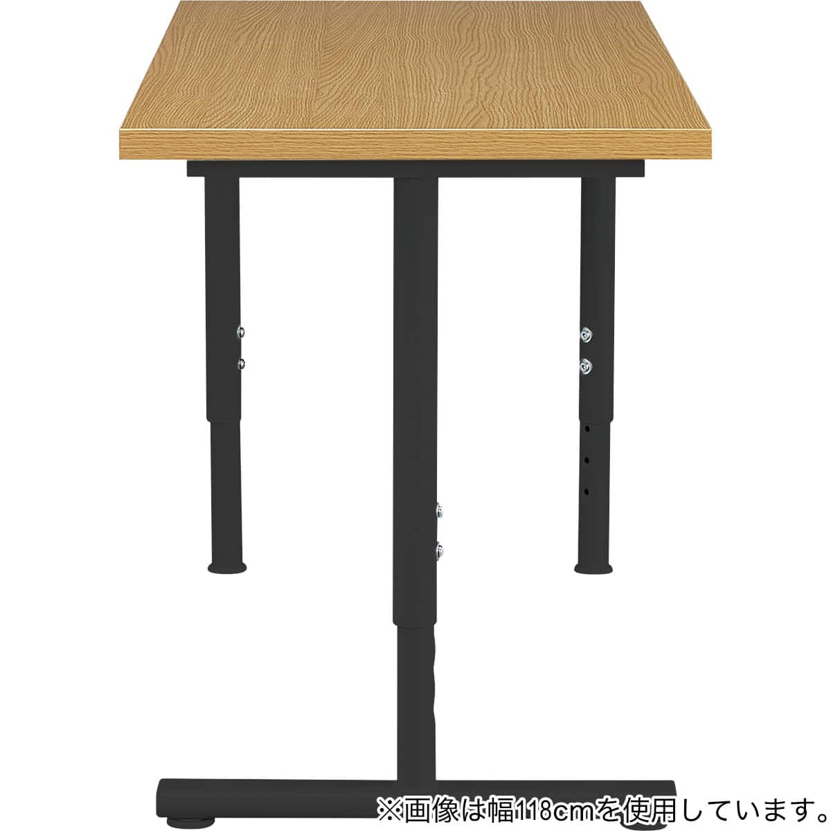 デスクプレフェセット(天板100LBR/昇降脚BK/T型脚 BK) | ニトリネット