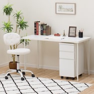 デスクワゴンセットプレフェ(天板118/ワイヤーレッグ69)