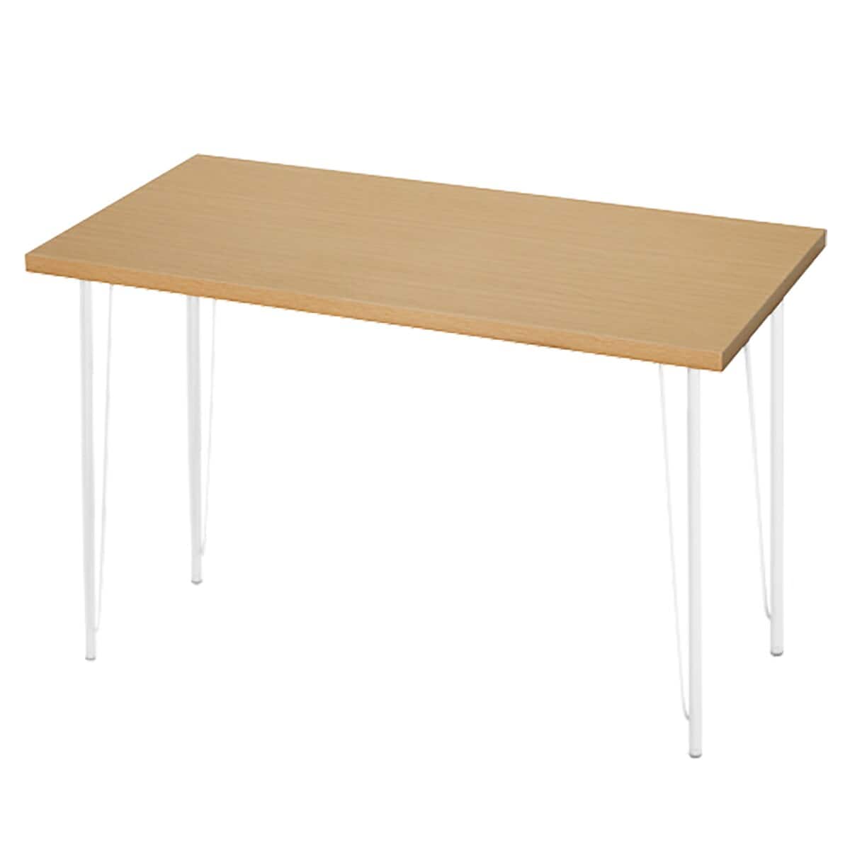 デスクプレフェセット(天板140LBR/ワイヤーレッグ69WH) | ニトリネット