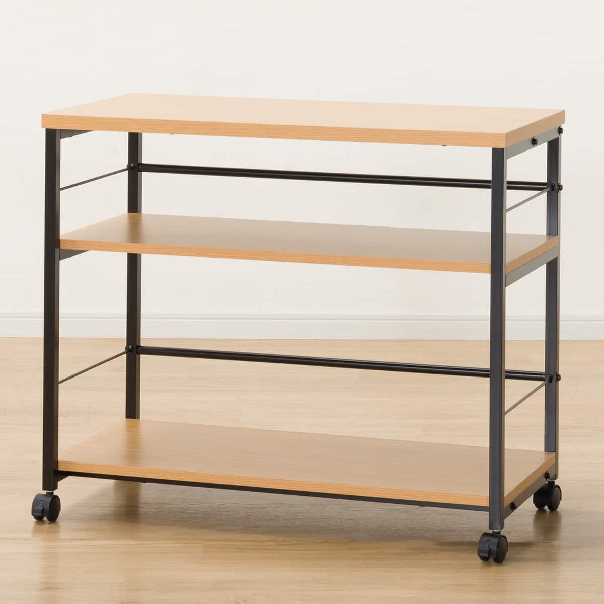 シェルフワゴン(プレフェ8040 LBR/BK) | ニトリネット【公式】 家具
