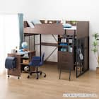 ロフトベッド(デニッシュBD23AV ライトなしMBR/BK) 1枚目画像